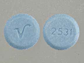 Jan 30, 2023 Each tablet also contains lactose, magnesium stearate, microcrystalline cellulose and corn starch, with the following colorants 0. . Blue pill with v and 2531